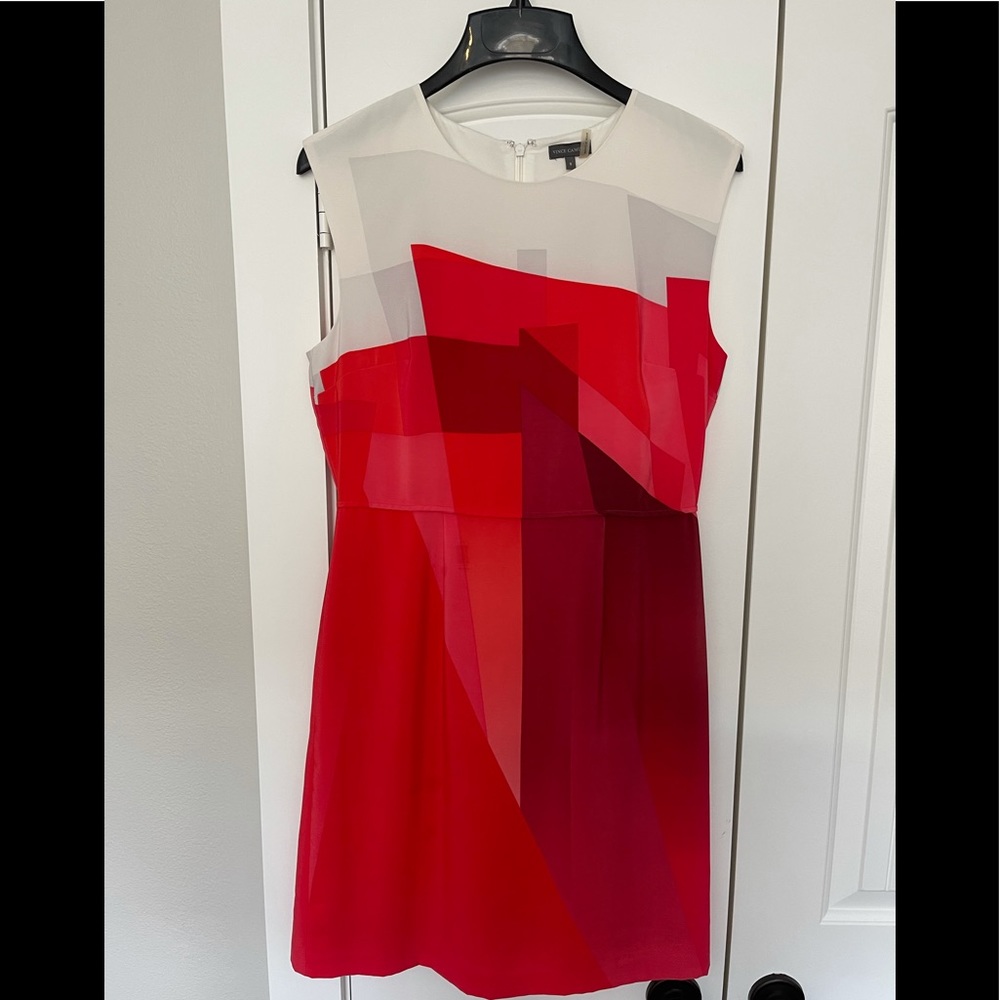 Vince Camuto Pink and White Dress size 8